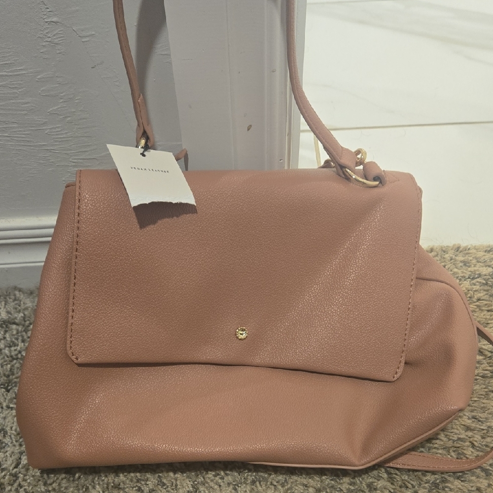 Elegant Blush Pink Crossbody Bag